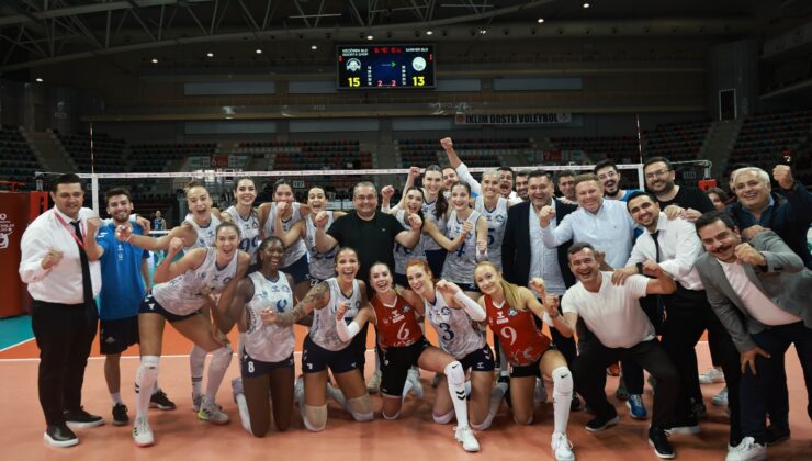 Kadın voleybol takımından ilk maç ilk galibiyet