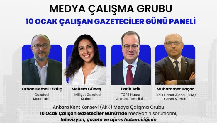 Ankara Kent Konseyi, 10 Ocak’ta gazetecilik paneli düzenliyor – Birlik Haber Ajansı