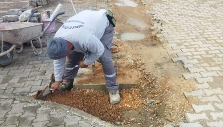 Kemer’de yol ve kaldırım çalışmaları sürüyor – Birlik Haber Ajansı