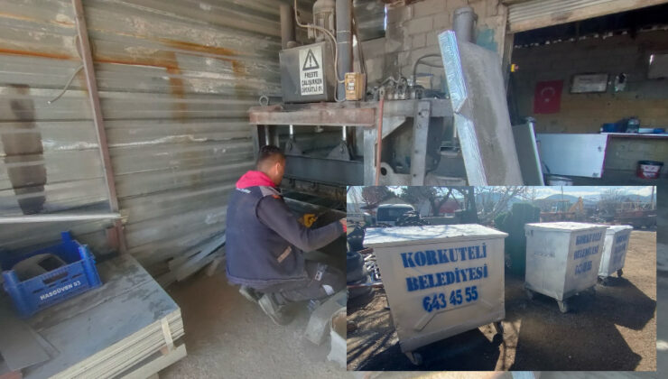 Korkuteli Belediyesi, kendi atölyesinde çöp konteyneri üretiyor – Birlik Haber Ajansı