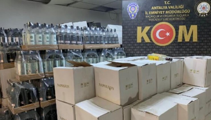 Antalya’da depo baskını! Yüzlerce şişe ele geçirildi – Birlik Haber Ajansı