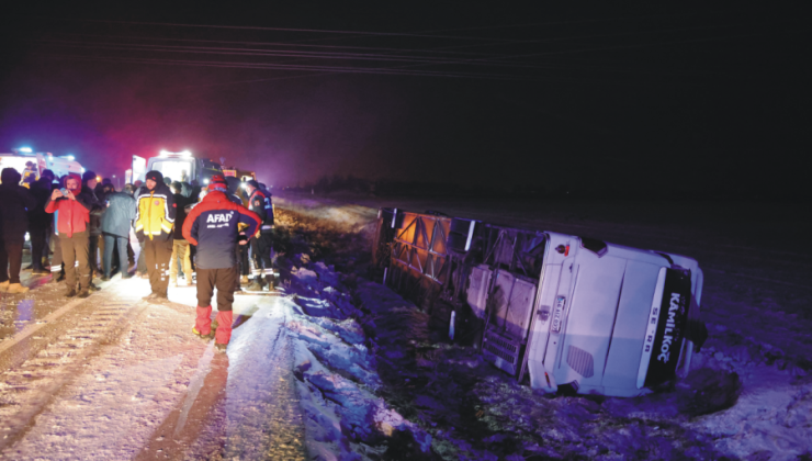 Aksaray’da yolcu otobüsü devrildi: 20 yaralı – Birlik Haber Ajansı