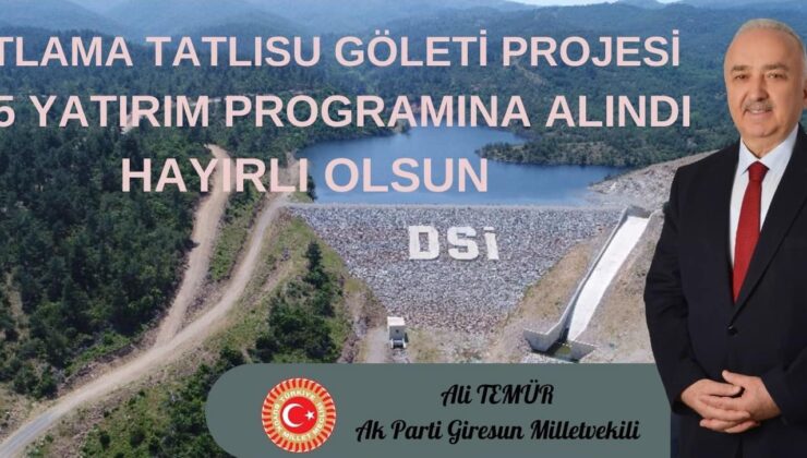 Ali Temür’den Batlama tatlı su göleti müjdesi – Birlik Haber Ajansı