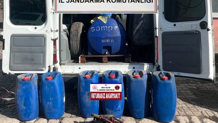 Ordu’da faturasız akaryakıt operasyonu: 250 litre kaçak yakıtla suçüstü yakalandı – Birlik Haber Ajansı