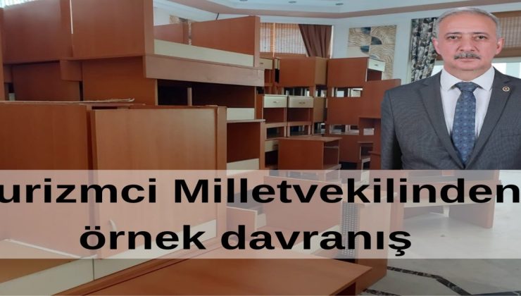 Muğla'da turizmci milletvekilinden örnek davranış