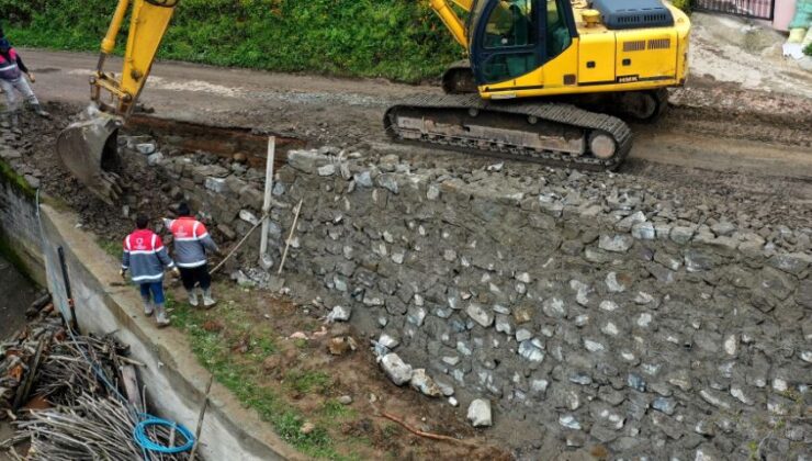 Çamaş’ta güvenli yol inşası sürüyor – Birlik Haber Ajansı