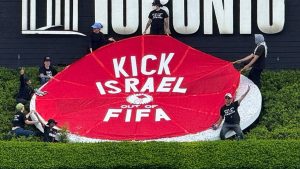 Kanada’da FIFA’ya İsrail protestosu!
