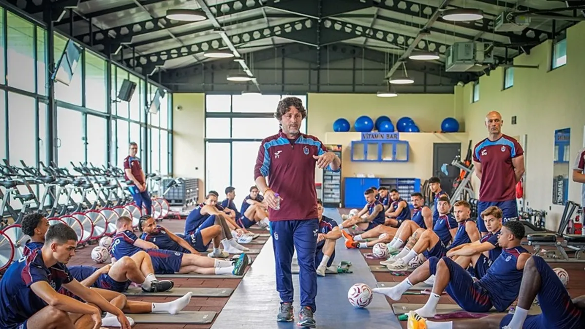 Trabzonspor, yeni sezon hazırlıklarını çift antrenmanla sürdürdü