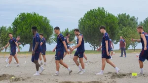 Trabzonspor’da keyifli idman!