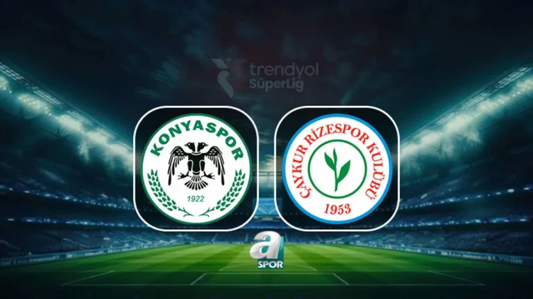 CANLI | Tümosan Konyaspor-Çaykur Rizespor maçı ne zaman? Saati ve kanalı!