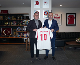 Ahmet Bayram’dan, TFF Başkanı Hacıosmanoğlu’na Ziyaret