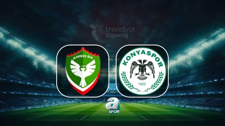 Amedspor-Tümosan Konyaspor | CANLI (Trendyol Süper Lig)