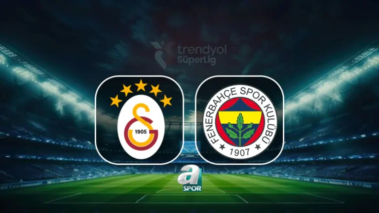 CANLI | Galatasaray-Fenerbahçe maçı saat kaçta, hangi kanalda?