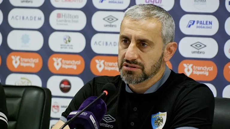 Erzurumspor FK Teknik Direktörü Serkan Özbalta: 11 puan bizim için gerçekten ileriye çok umut verici