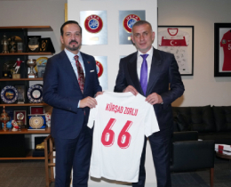 Kürşad Zorlu, TFF Başkanı Hacıosmanoğlu’nu Ziyaret Etti