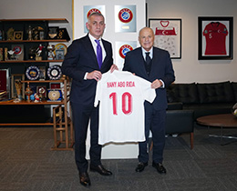 Mısır Futbol Federasyonu Başkanı’ndan TFF Başkanı Hacıosmanoğlu’na Ziyaret