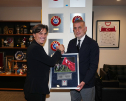 TFF Başkanı Hacıosmanoğlu, Vincenzo Montella ile Bir Araya Geldi